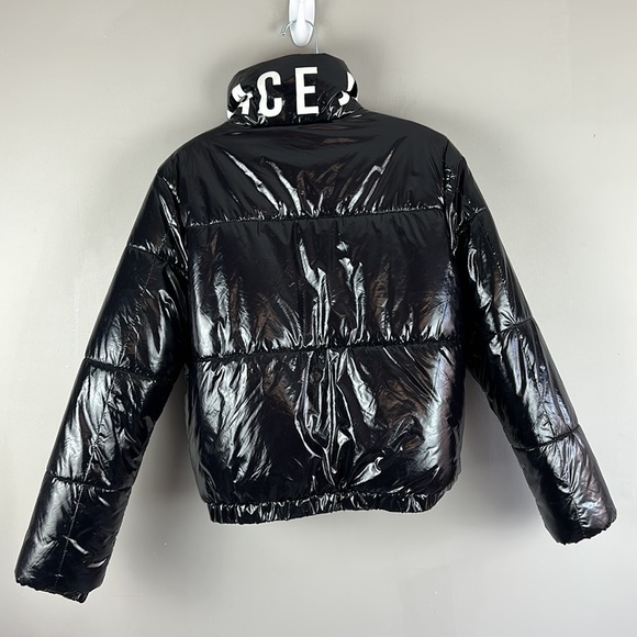 Members Only Space Jam Looney Tunes Black Puffer Jacket Size Large - Picture 2 of 16